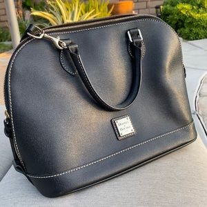 Dooney and Bourke Pebble leather Zip Zip Satchel